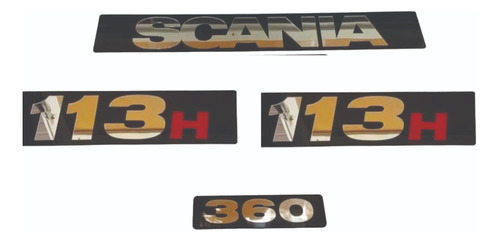 Kit Placas Scania 113h, Scania , 360 Acrilico