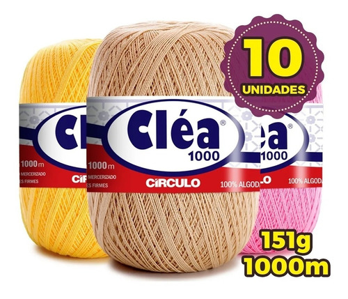 Linha Cléa 1000m Círculo - Kit 10 Unidades ** Promoção