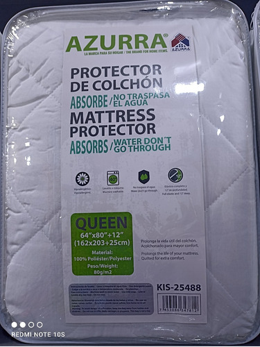 Protector De Colchon Anti-escares Tamaño Queen