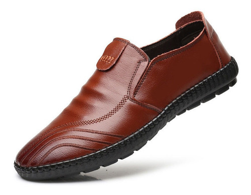 Zapatos De Cuero Casuales De Moda Para Hombre Zapatos De Gui