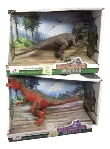 Set X 2 Muñecos Dinosaurios - 17 Cm Aprox - Oferta!!!