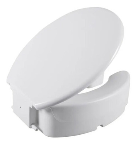 Imagen 3 de 4 de Asiento Inodoro Elevado 16.5 Cm Ortopédico Con Tapa