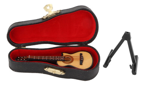 Guitarra Eléctrica En Miniatura De Tilo Y Metal Modelo Mini