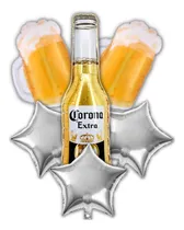 Comprar Set X6 U Globo Metalizado Cerveza Chopp - 20 Ptos Pegamentos