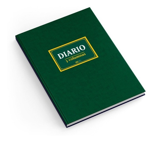 Libro Diario 3 Columnas Igneo T/d 2 Manos 0763