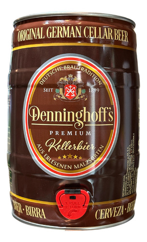 Cerveza Alemana Denninghoffs Kellerbier - Barril 5 Lt