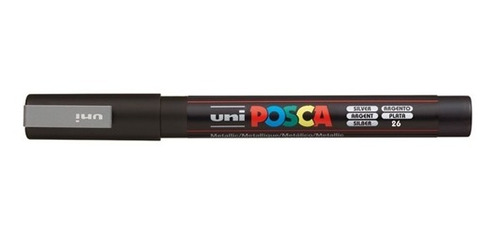 Uni-posca 15766 Marcador Fibra Pc-3m Plata