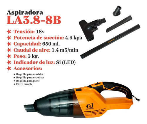 Aspiradora Hidrolavadora Lusqtoff Inalambrica 30 Bar