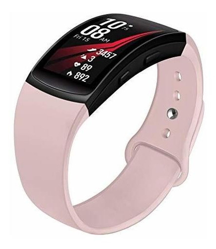 Malla Para Smartwatch Gear Fit2 Fit2 Pro Silicona Sandpink L