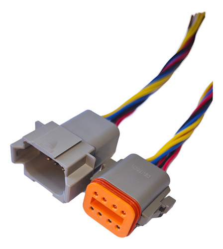 Conector Enchufe Macho Hembra Tipo Deutsch 8 Pines