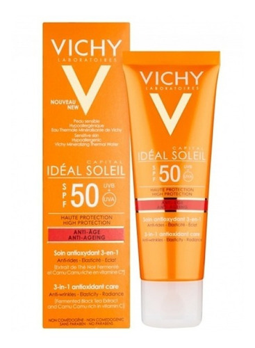 Protector Solar Vichy Fps 50 Anti-envejecimiento 50ml (mate)