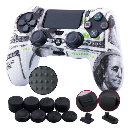 Funda Joystick Ps4 9cdeer Silicona Us Dolar