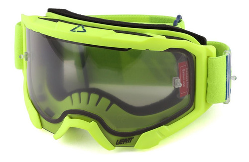 Imagen 3 de 4 de Goggles Marca Leatt Velocity 4.5 Color Amarillo/verde Neòn