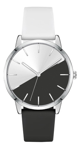 Reloj De Mujer Impermeable Correa De Silicona Casual Negro/b