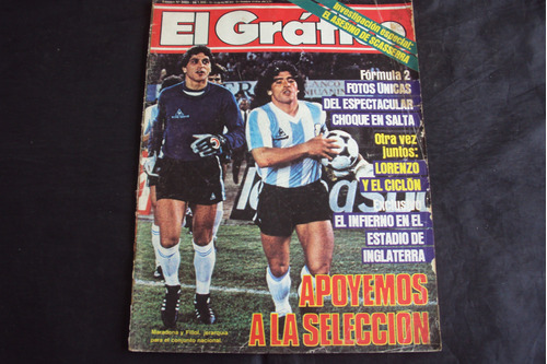 Revista El Grafico # 3423 - Tapa Argentina Maradona Fillol 