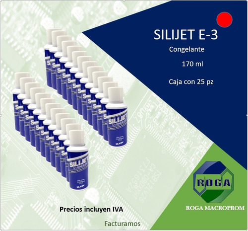 Congelante Detector De Fallas 170ml Silijet E3 25pz