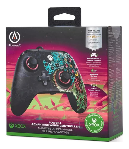 Control Joystick Xbox Power A Series X/s Cosmic Clash Meda Color Negro