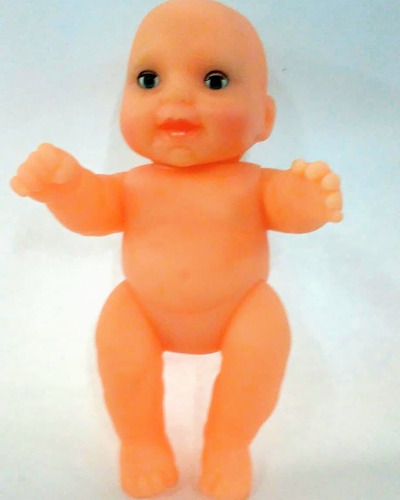 Imagen 2 de 2 de Muñeco Bebe De Goma Resistente Baby Juguete