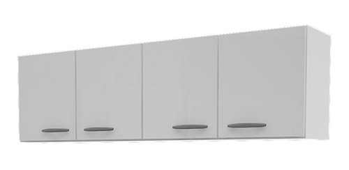 Alacena 1.60 Cm 4 Puerta Estante Blanca Organizador Cocina