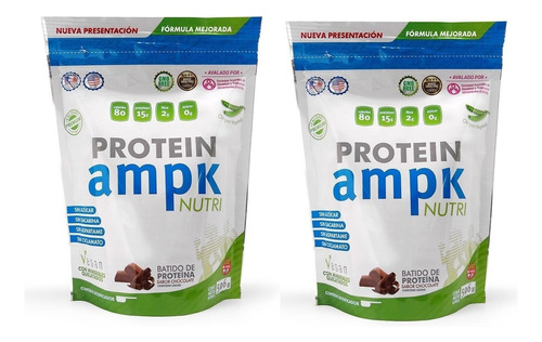  Pack X2 Ampk Proteína Vegana Sabor Chocolate