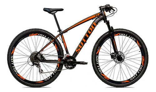 Bicicleta Sutton New 29 24v Shimano Freio Disco Hidraulico Cor Preto/laranja Tamanho Do Quadro 17