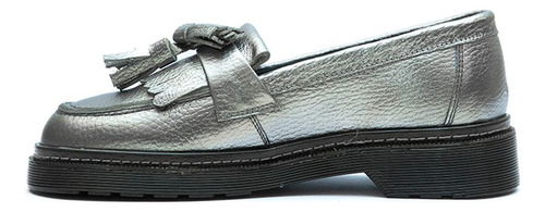 Mocasines De Cuero Matilde C2 Gris Giani Dafirenze