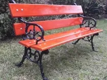 Comprar Bancos De Plaza  Jardin Fundicion De Aluminio Y Madera Dura 