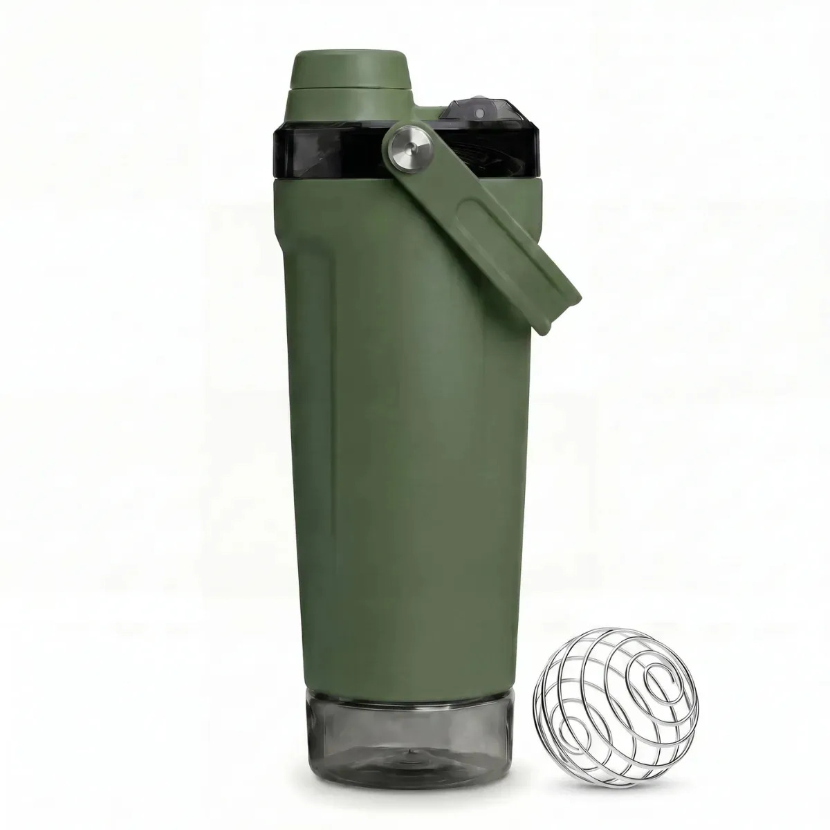 Shakeira Térmica de Inox 720 mL com Compartimento Hermético para Suplementos