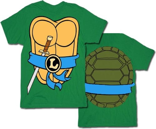 Mighty Fine Tmnt Tortugas Ninja Leonardo Traje Verde Adulto 