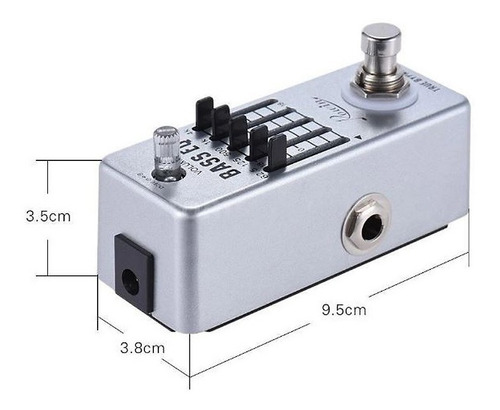 Imagem 4 de 7 de Pedal Equalizador Para Baixo Bass Eq Rowin 5 Bandas De ±18db