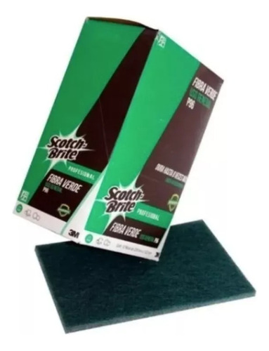 Caja 12 Piezas Fibra Verde 3m Scotch Brite P-96