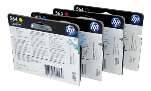 Imagen 7 de 9 de Combo Cartuchos Hp 564 Foto Negro Y Colores Original Latam