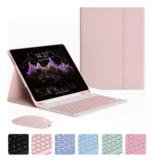 Capa + Teclado Bluetooth + Mouse Para iPad Pro 11 Polegadas