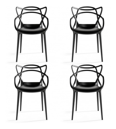 Set X4 Sillas Living Master Philippe Starck Comedor Exterior