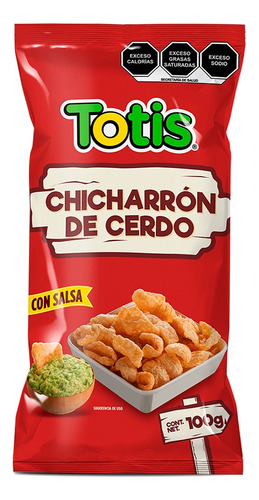 3 Pack Chicharron De Cerdo Totis 100