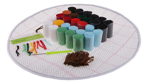 ) Diy Kits De Hilo De Ganchillo Alfombra De 15x15 Mariposa