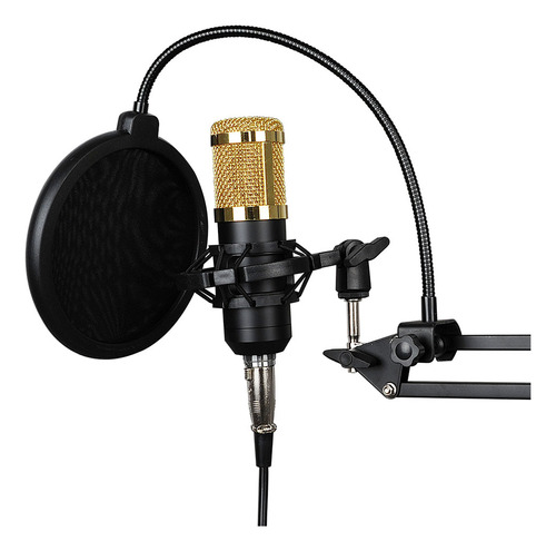 Microfone Condensador Com Suporte Metal Articulado - Mymax
