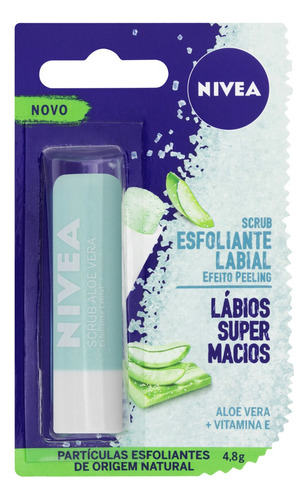  Esfoliante Labial Aloe Vera Nivea Scrub Blister 4,8g