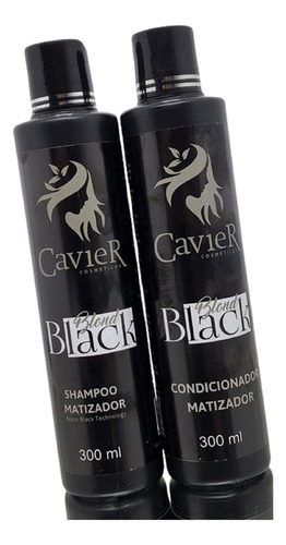 Kit Sh - Con Matizador Black Blond 300ml Cavier Cosmeticos