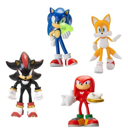 Figura De Acción Set 4 Pzs Sonic The Hedgehog