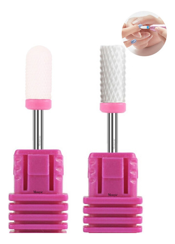 2 Limas Puntas Para Desbaste De Gel Acrilico Uñas