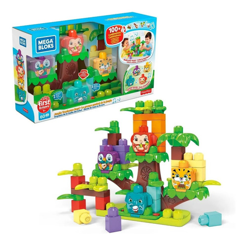 Mega Blocks Bloques La Jungla Musical 100 Actividades Bebes 