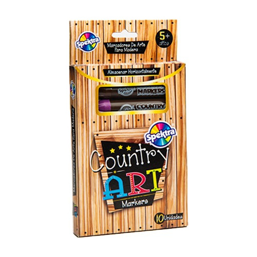 Marcadores Para Madera Country Spektra Caja X 10