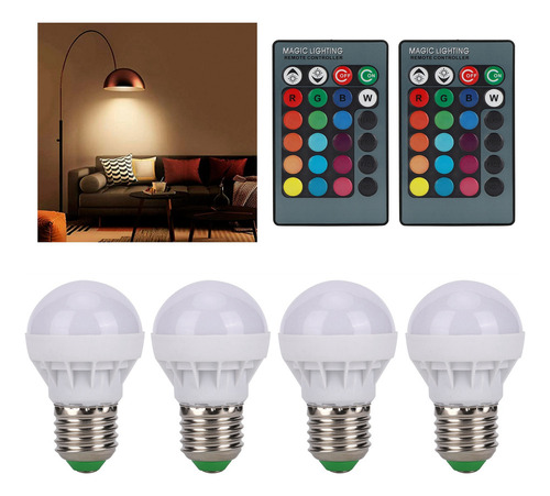 Bombillas E27 Rgb Que Cambian De Color, Bombilla Led De 40 W