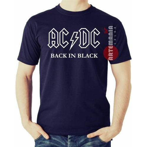 Polo Rock Ac Dc Back In Black Acdc