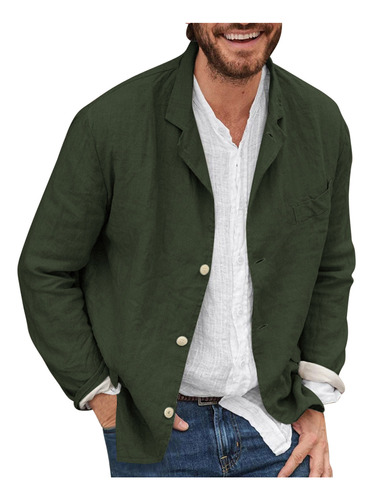 Chaqueta Deportiva Para Hombre, Corte Casual, Estilo Blazer,