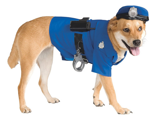 Disfraz De Mascota De Perro De La PolicĂa De Rubies, Azul Pe