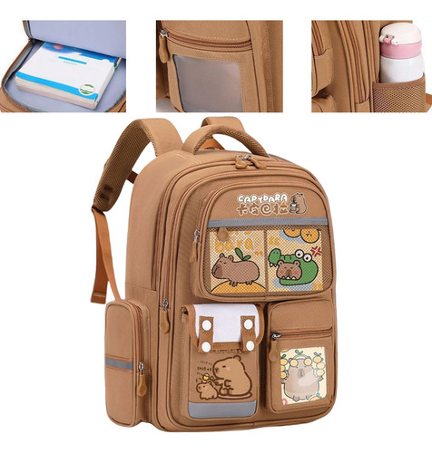 Mochila Escolar Kapibala Para Estudiantes
