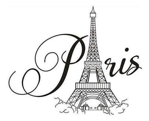 Paris Eiffel Pared De La Torre Decals Letras Cotizacion...