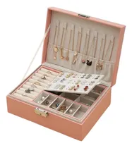 Comprar Alhajero Caja Organizadora Joyas Anillos Aro Accesorio Cuero